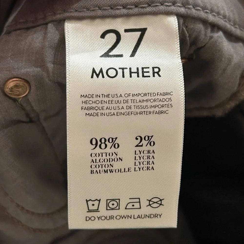 MOTHER Denim The Looker in Disturbing the Peace Gunmetal Jeans - Size 27